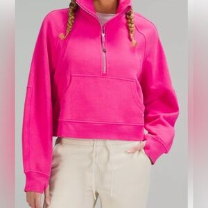 Lululemon Hot Pink Scuba Half Zip - XS/S EXCELLENT CONDITION